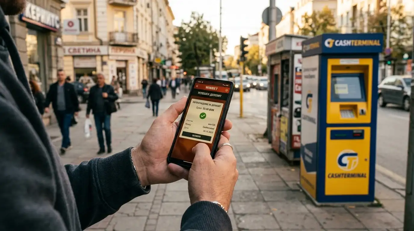 Депозит в Efbet чрез Cashterminal терминал