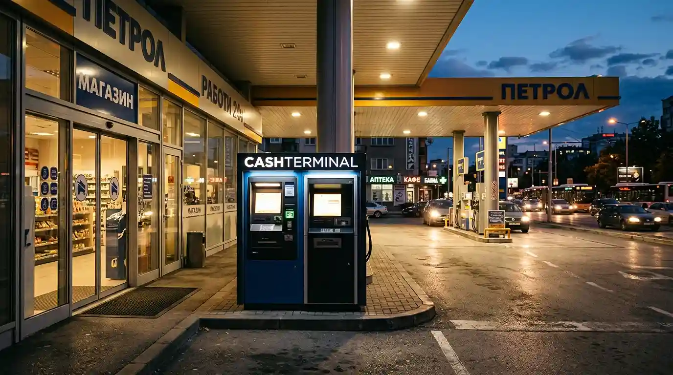 Карта на Cashterminal локации в България за залагания