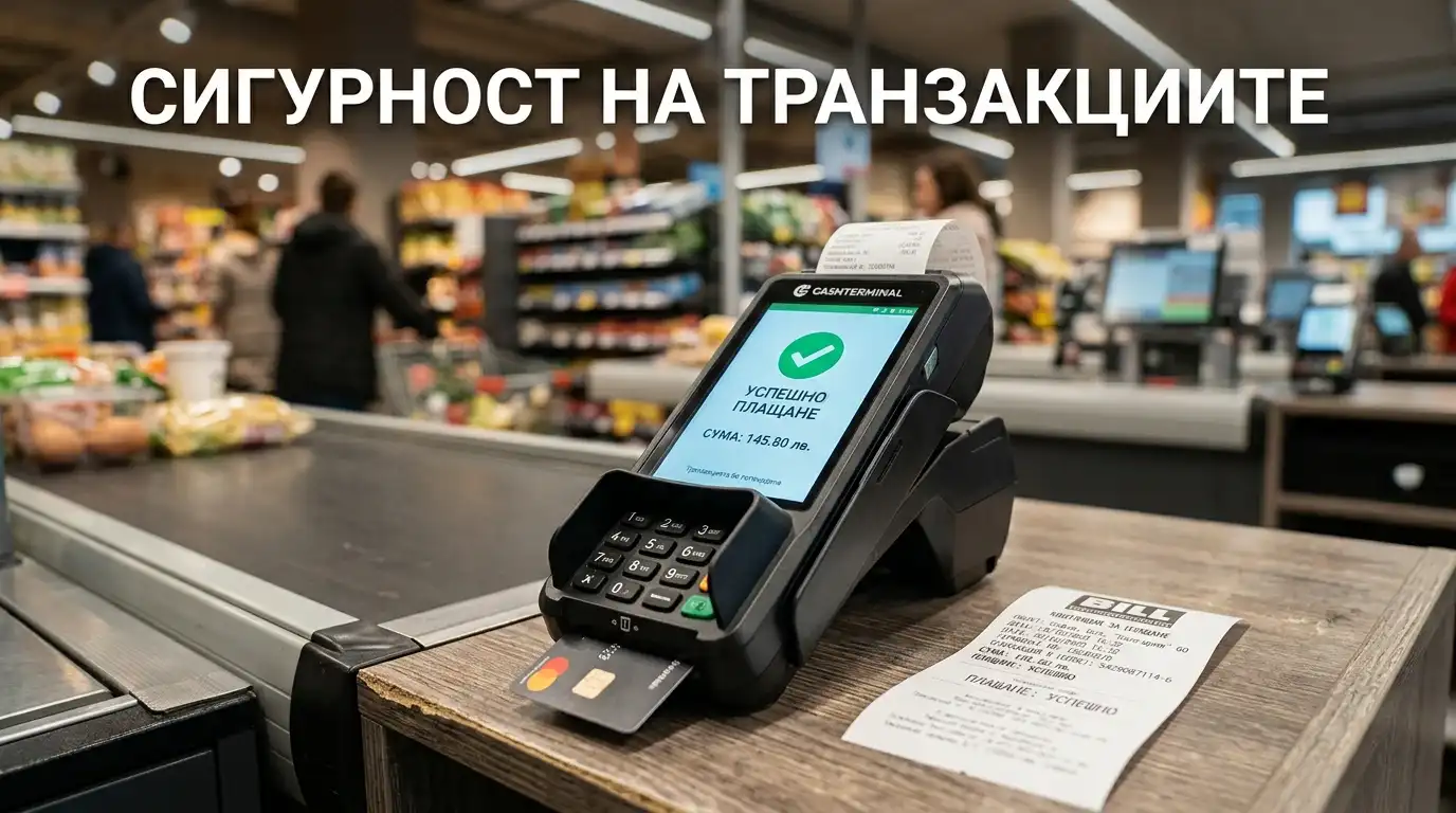 Cashterminal сигурност при залози - защита на транзакции и данни